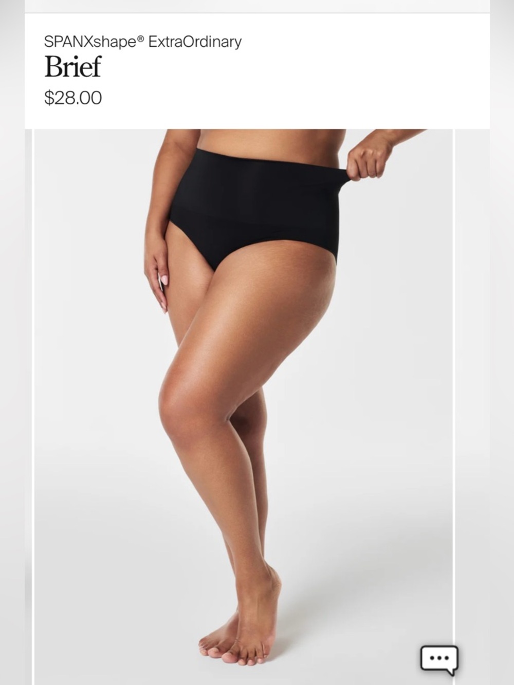 NEW in packaging SPANXshape ExtraOrdinary Brief - Black
